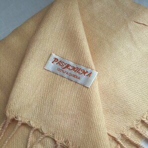 Pashmina Light Gold Blanket Scarf 72 x 28. Soft Cozy Boho Beach Wedding Cottage